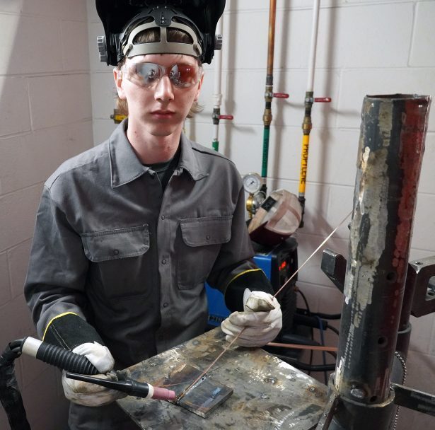 Dual enrollment student Matt Munsey from West Ridge High School.