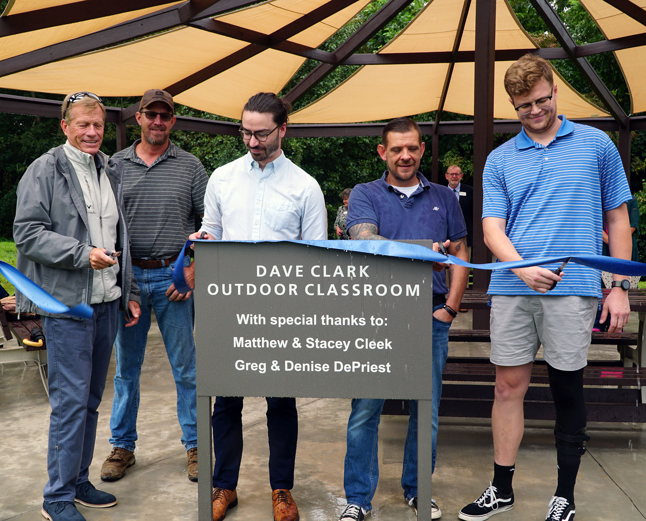 (From left) Dave Clark, Greg DePriest, Blake Robertson, Ronnie Hobbs, and Nate Berning.