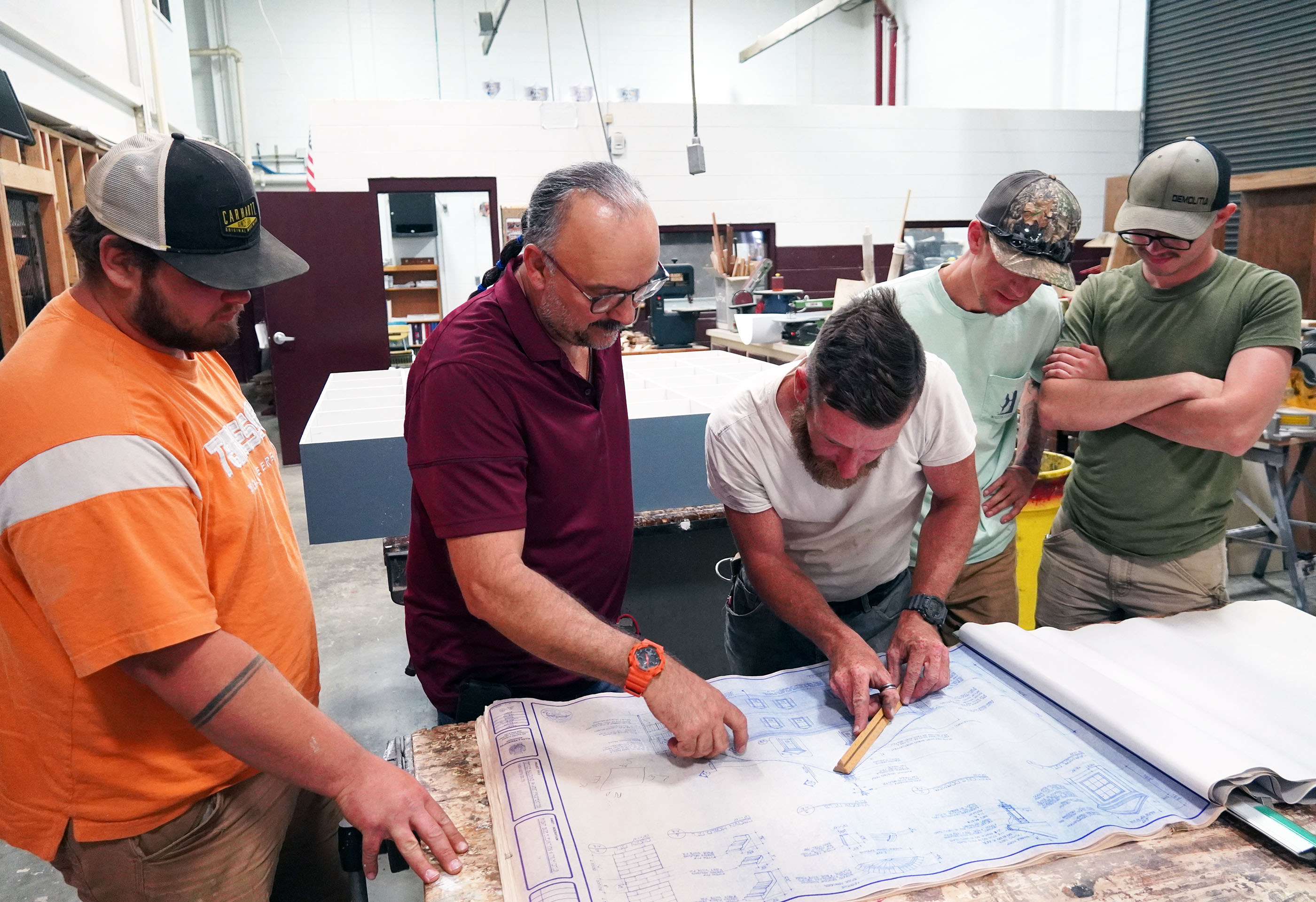 The newest RCAM apprentices of J.A. Street in class.