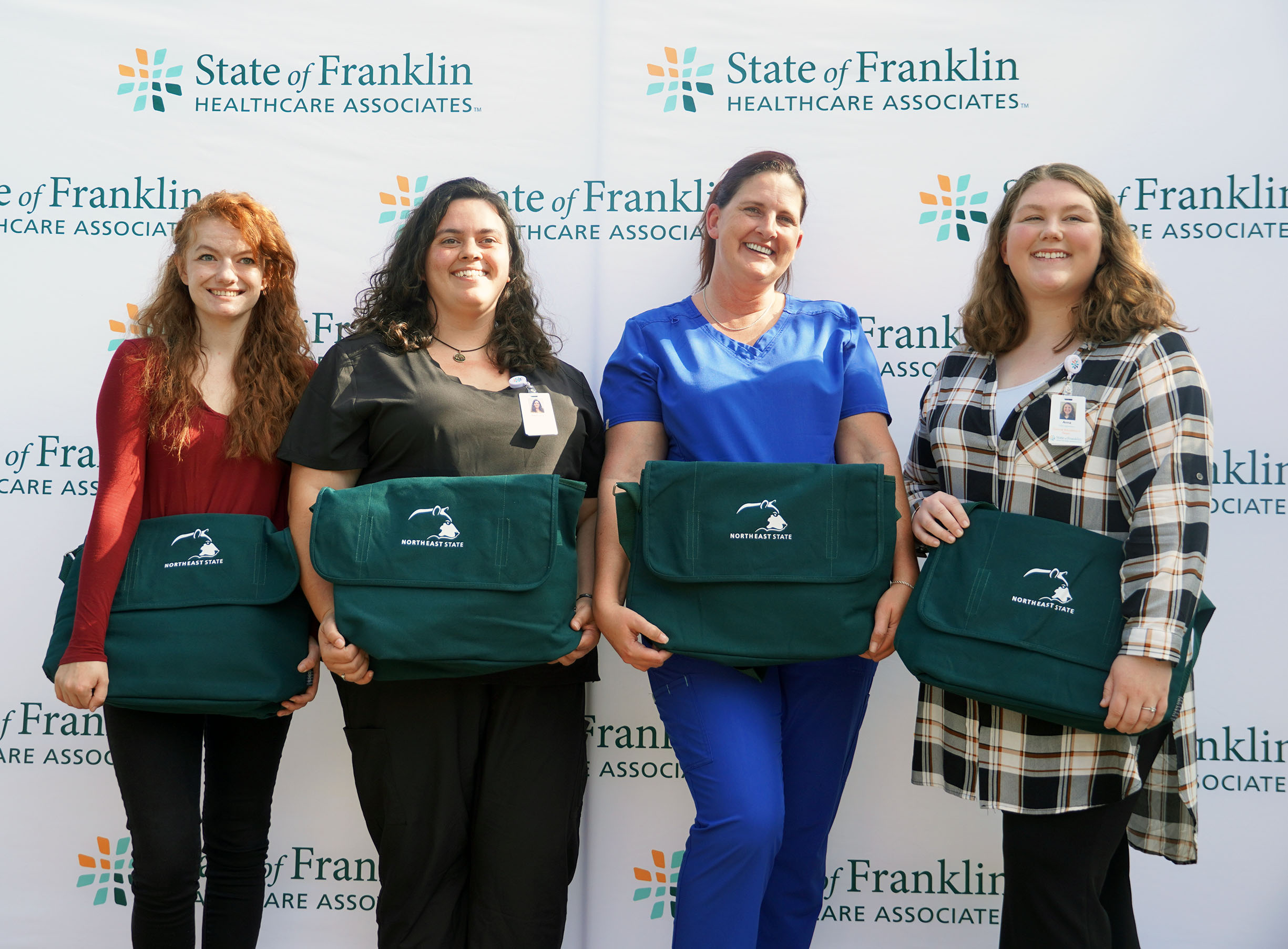 New CCMA apprentices Caitlyn Flynn, Bethany Domiani, Elizabeth Benjamin, and Anna Cowan.