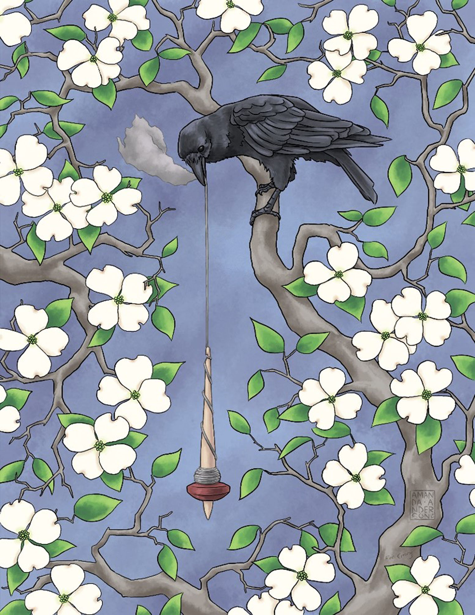 "Spinning Crow" by Amanda Anderson