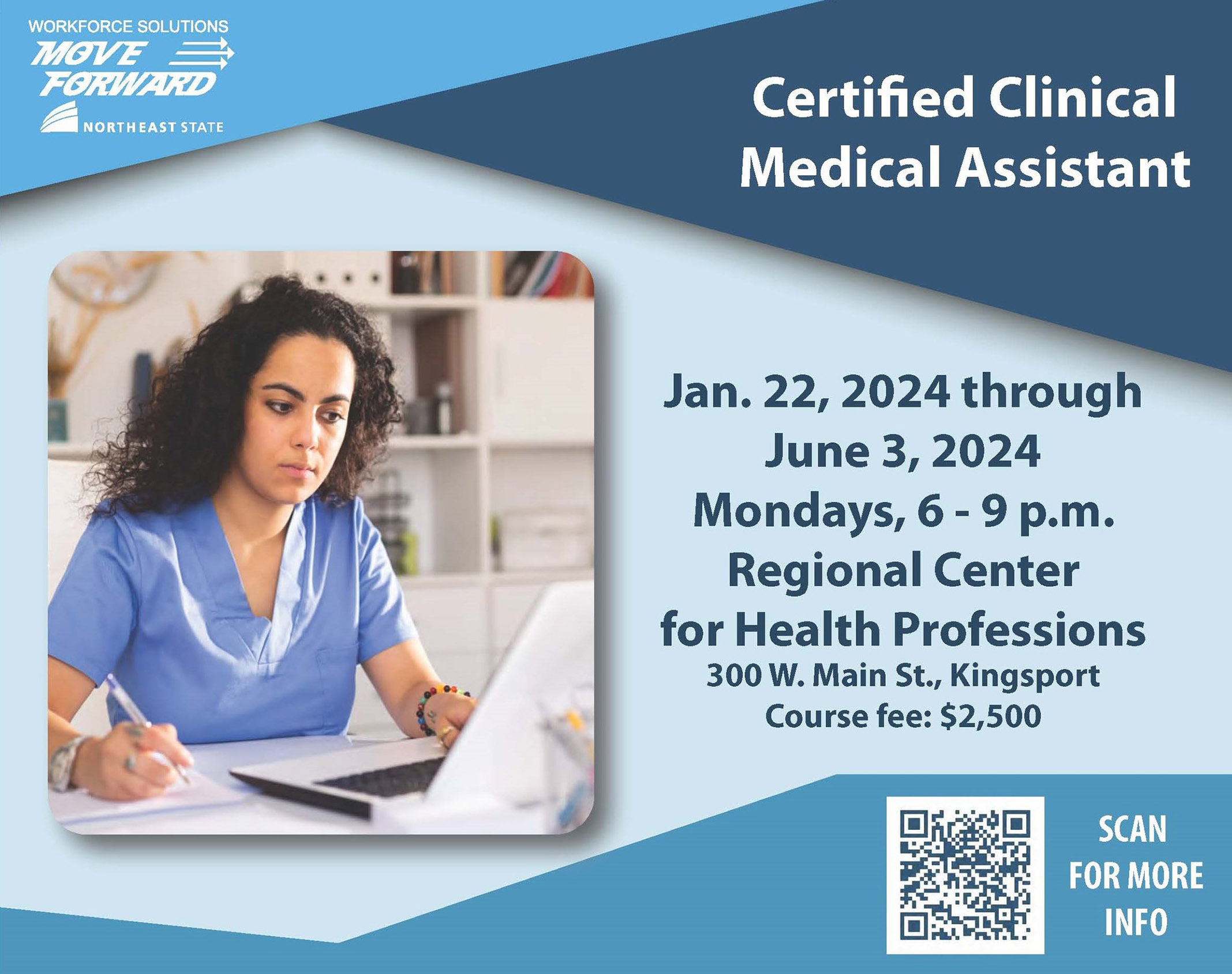 A CCMA course begins Jan. 22 at the RCHP in Kingsport.