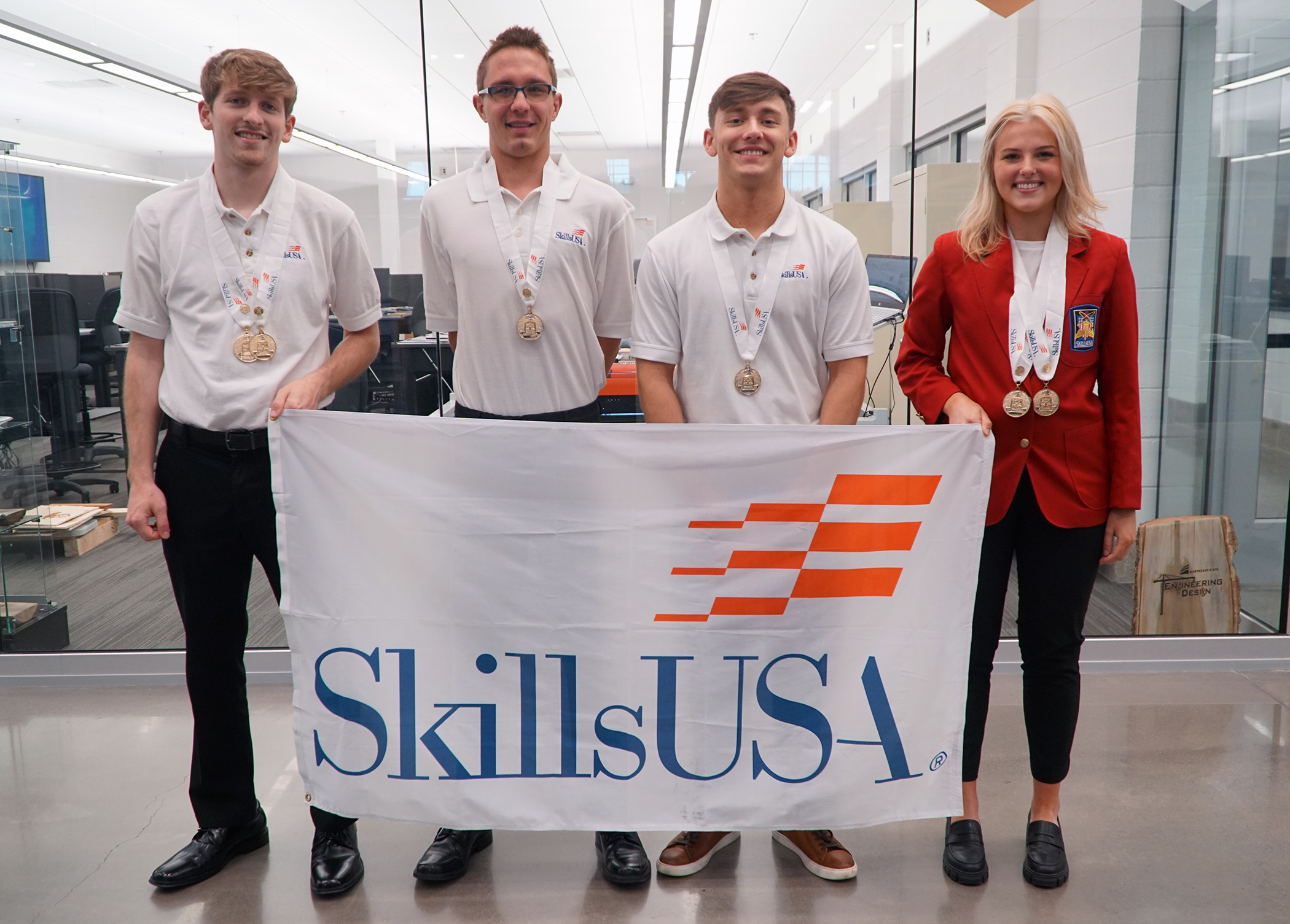 Northeast State SkillsUSA gold medal winners from 2023.