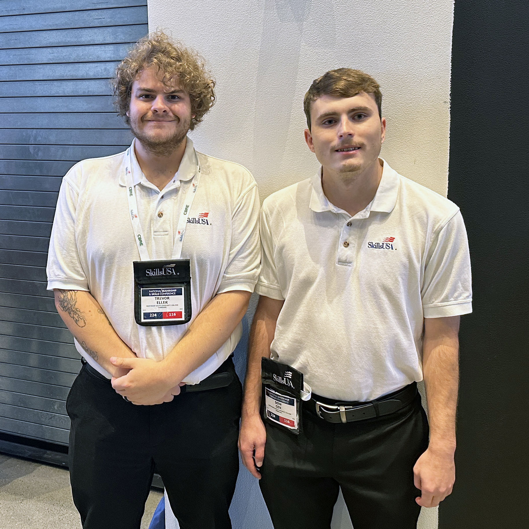 Trevor Eller (left) and Dow Cox (right) won silver medals at the SkillsUSA National Championships held in June.