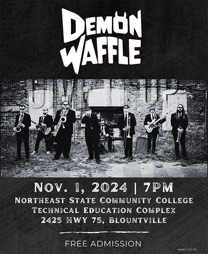 Demon Waffle plays Northeast State November 1 at the TEC.