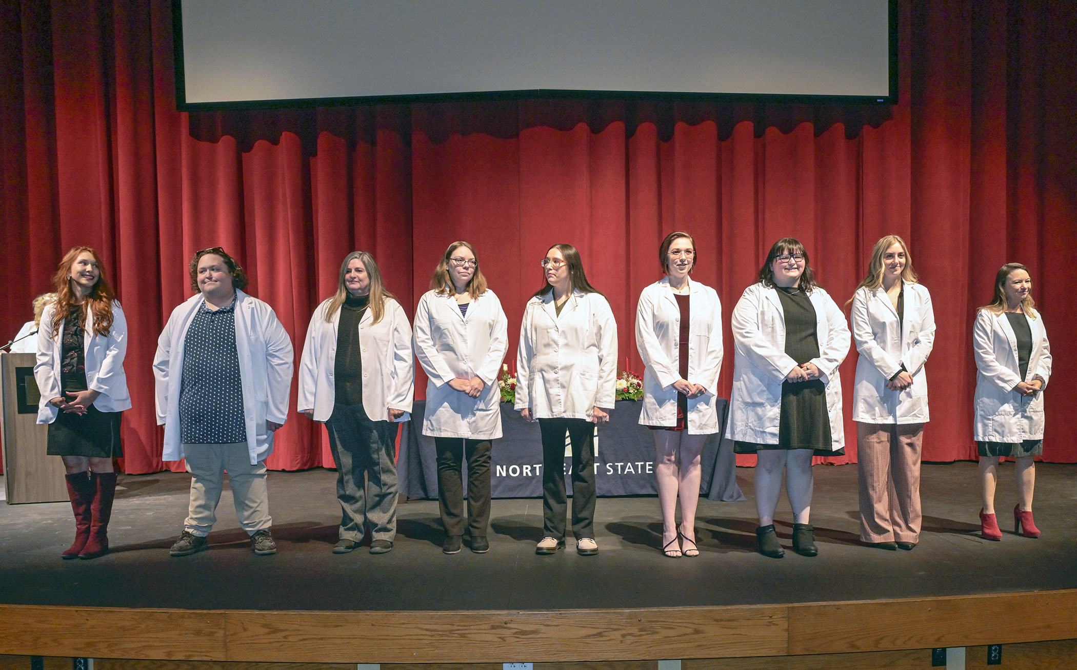 The Medical Laboratory Technology students received their pins at the professional pinning ceremony held December 6.