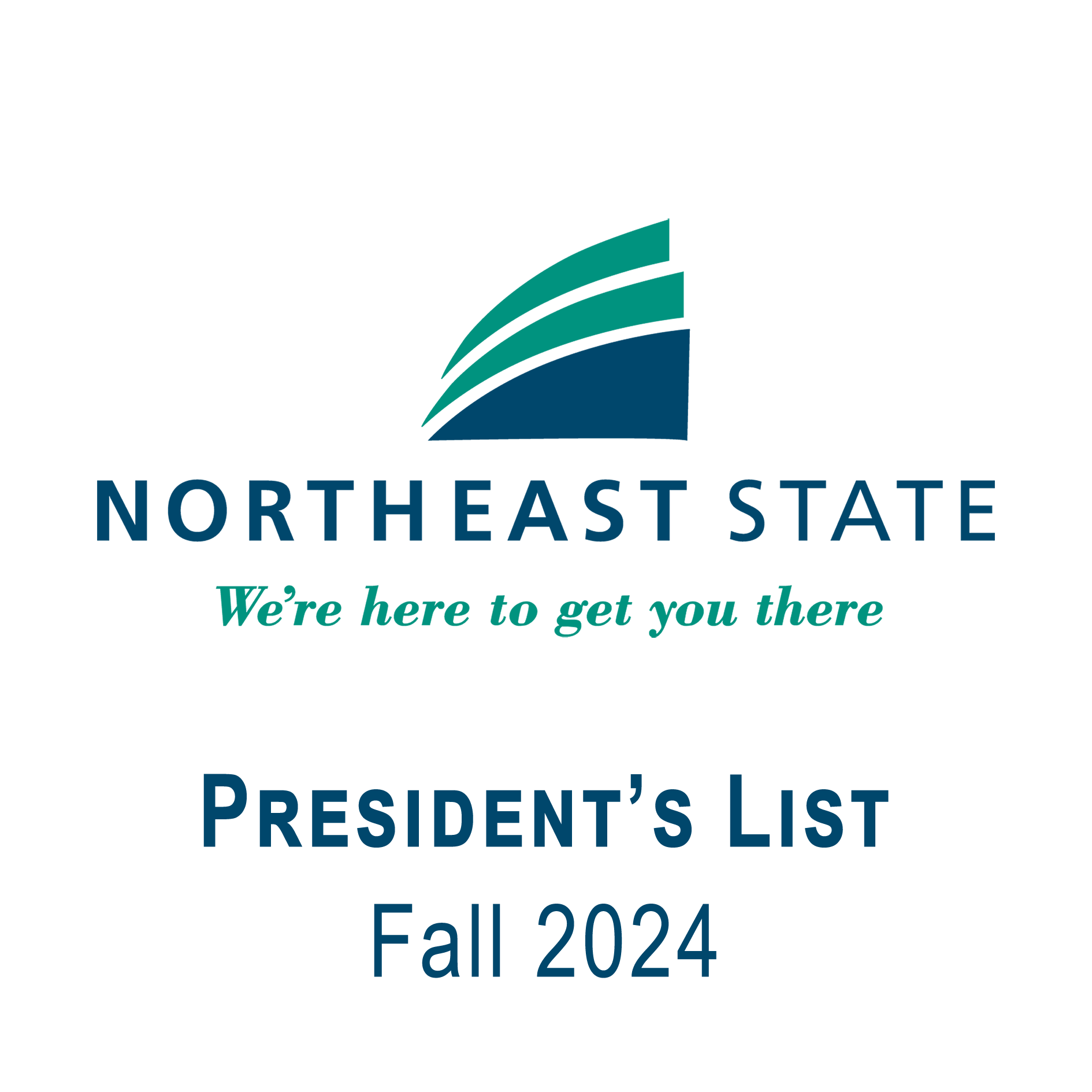 Northeast State announces the President's List for the fall 2024 semester.