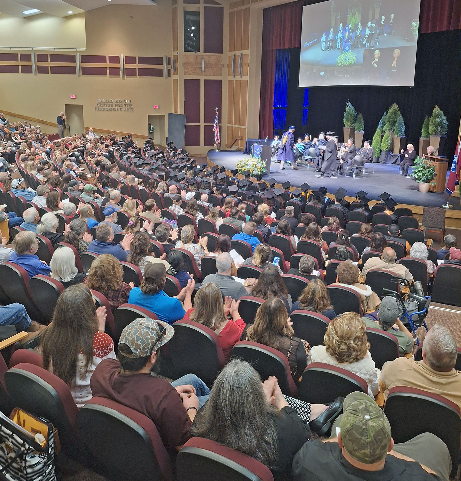 Family and friends packed the BHPAC Theater to celebrate graduates from the Technologies Division.