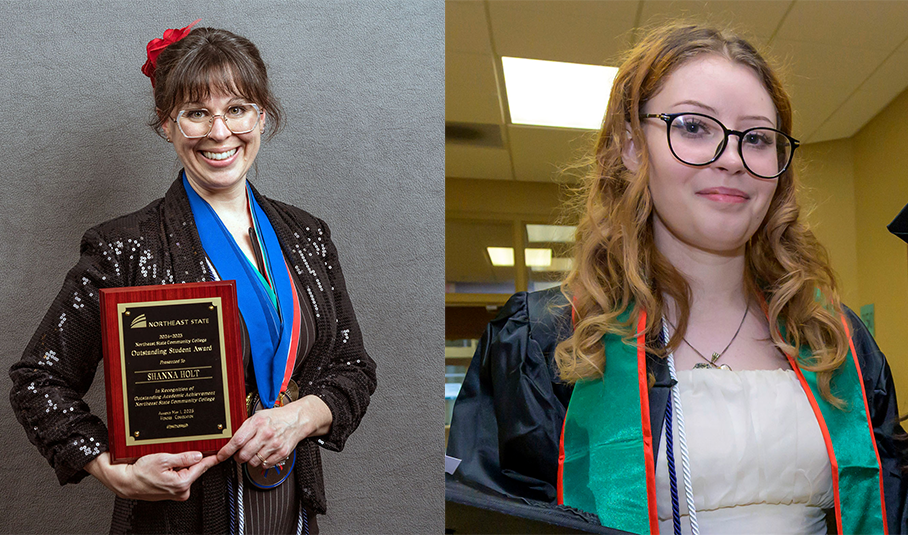 Shanna Holt and Kate Casell were named winners of the Jack Kent Cooke Undergraduate Transfer Scholarship for 2025.