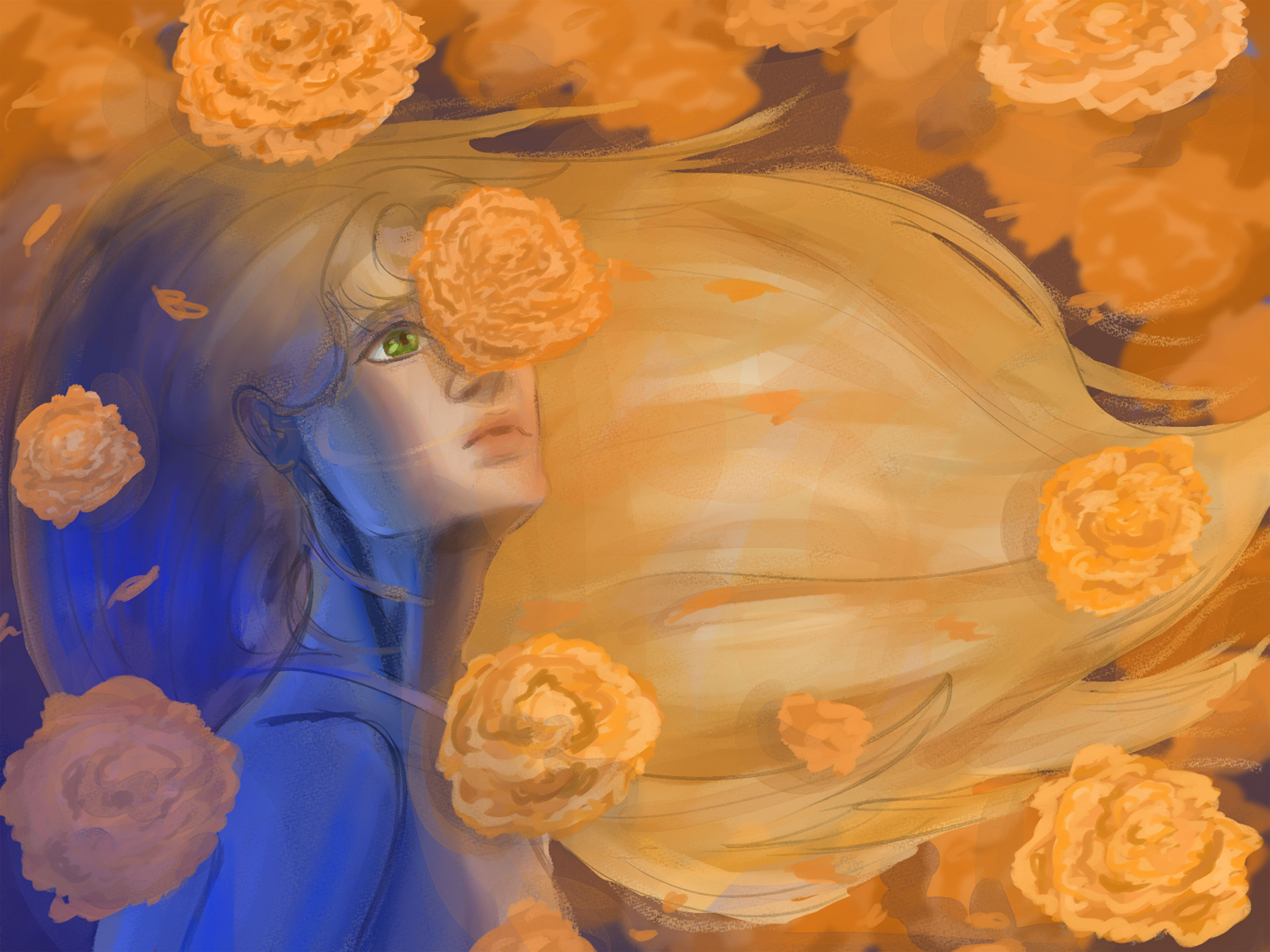 In the new Digital Art category, Hannah Pierce claimed first place with Marigold, a digital painting.